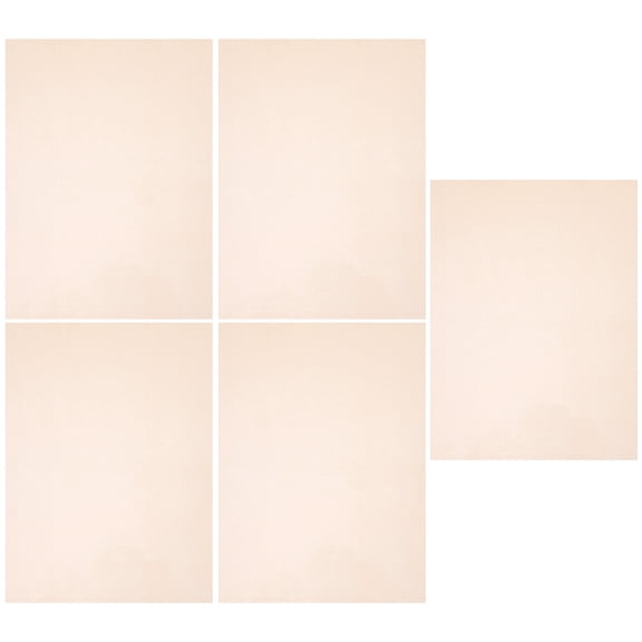 Luxshiny 5-Pack Golden Heat Shrink Film Sheets with Matte Finish for Crafts, Jewelry Making, and Earring Projects