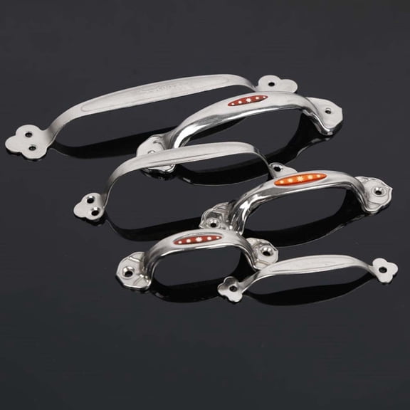 Luxshiny 5Pcs Home Use Bathroom Grab Bar Anti Slip Stainless Steel Safety Handle Silver Finish