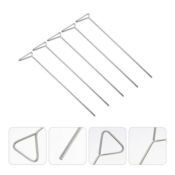 Luxshiny 5Pcs Stainless Steel Laboratory Cell Spreader Set with Smooth Spreading Triangle Head