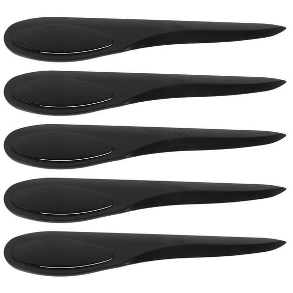 Luxshiny 5-Piece Crease Pressing Tool Set Black Plastic Sewing Accessories for Sewing and Crafting
