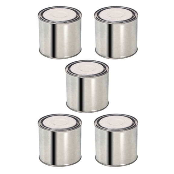 Luxshiny 5-Pack Round Paint Containers with Simple Design for Easy Storage and Organization