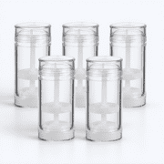 Luxshiny Durable PP Cream Bottles, Transparent Refillable Containers for Homemade Deodorants and Creams