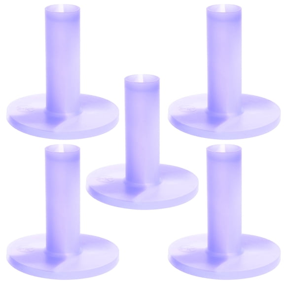 Luxshiny 5Pcs Wear Resistant Purple Rubber Golf Tees Professional Golf Ball Holders for Range Mats