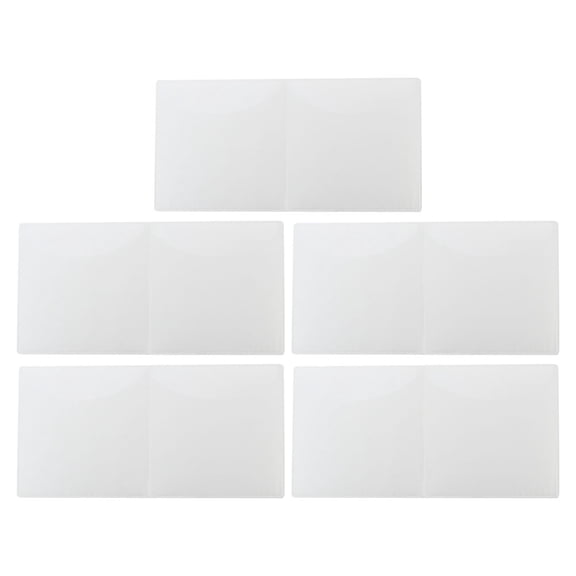 Luxshiny Transparent PVC Handicap Placard Protectors Windshield Stickers 5-Pack Scratch Resistant Covers