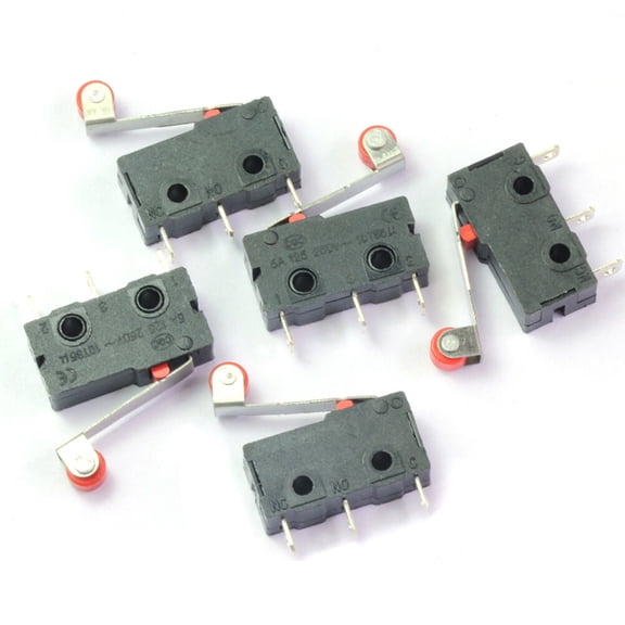Luxshiny 5Pcs Safety Switches Plastic Silver Tone for Industrial Equipment