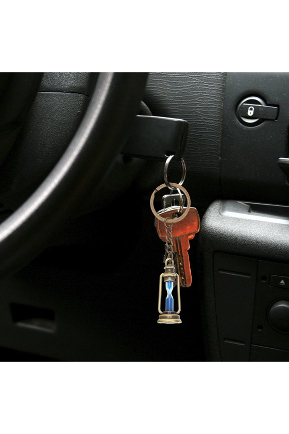 5Pcs Sand Timer Key Chains Lightweight Creative Keychain for Bags and Car Keys