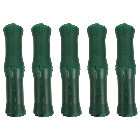 Luxshiny 5Pcs Decorative Bamboo Tube Sewer Cover with Simulation Green Plant Prop for DIY Decor