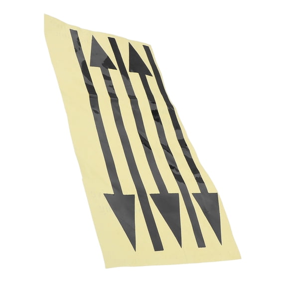 Luxshiny 5Pcs Waterproof Reflective Arrow Decals Self Adhesive Black Mailbox Directional Markers