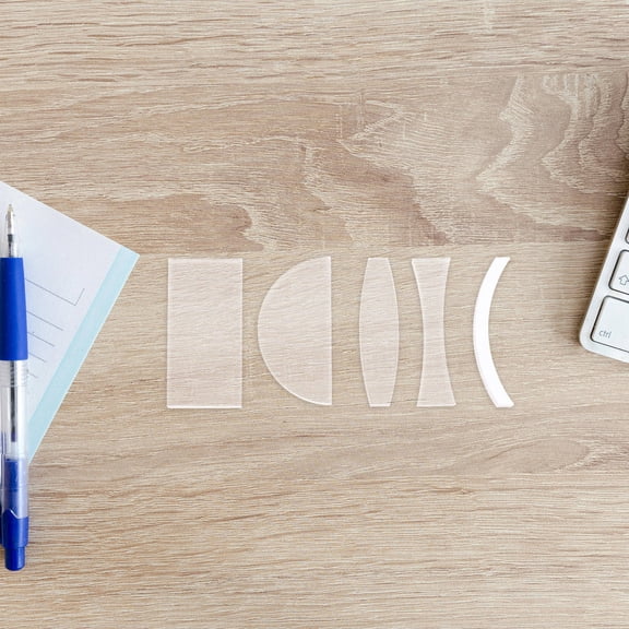 Luxshiny 5-Pack Optical Concave Lenses for Science Experiments, Transparent Acrylic Supplies Ideal for Researchers and Students