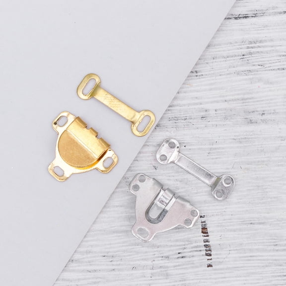 Luxshiny 60 Sets Invisible Metal Trousers Button Hook for Jeans DIY Craft