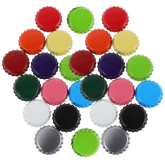 Luxshiny 60Pcs Vintage Bottle Caps Iron Decorative Bottle Cover for Home Decor