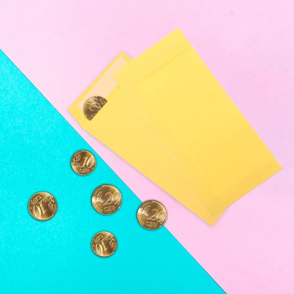 Luxshiny 60-Pack Yellow Kraft Business Envelopes for Secure Personal and Professional Correspondence