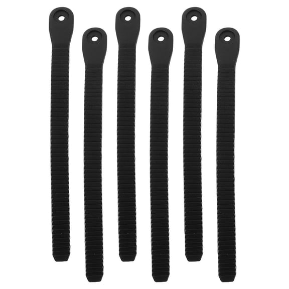 Alasum Skating Buckle Belt Black PVC Roller Skates Universal Compatibility 6Pcs