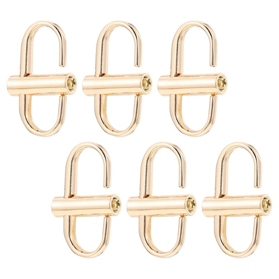 Luxshiny 6-Pack Metal Bag Buckles for Adjustable Straps, Chains, and Multipurpose Use
