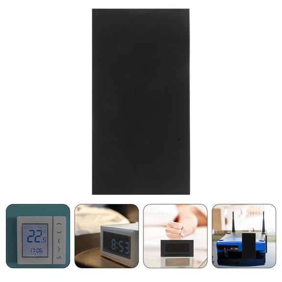 Luxshiny 6Pcs Black Cuttable LED Light Blocking Films for Routers Electrical Appliances and Electronics