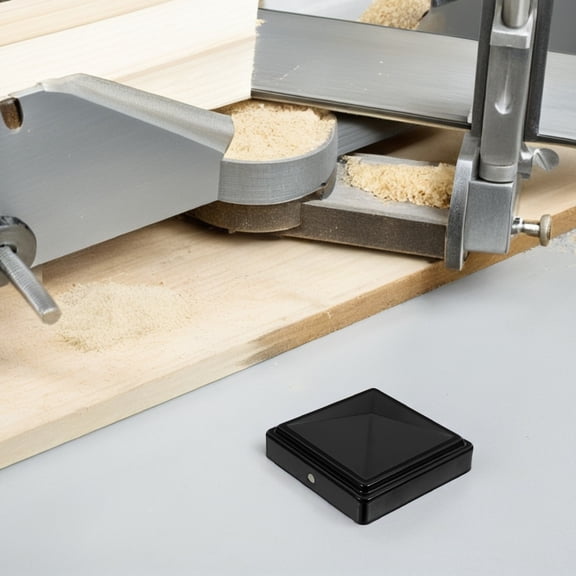 Luxshiny 6Pcs Black Post Cover Galvanized Steel Designed to Protect Posts in Outdoor Space