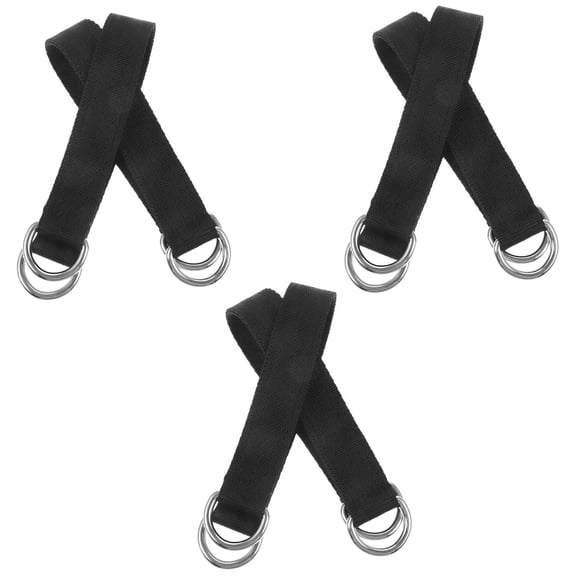 Luxshiny 6Pcs Black Pull-Up Hanging Straps Fitness Sling for Convenient Muscle Training and Workout