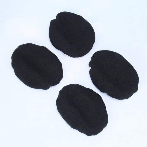 Luxshiny 6Pcs Breathable Black Headphone Cover Ear Pad Protector for Over Ear Headphones with Sweat Absorption
