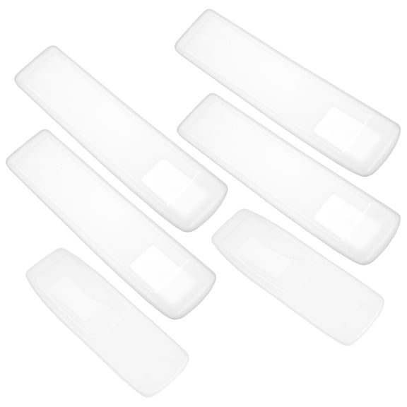 Luxshiny 6-Pack Clear Silicone Remote Covers with Comfortable Grip, Protective Shell for TV Remote Controls