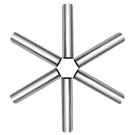 Luxshiny 6Pcs Cream Horn Tubes Stainless Steel Cannoli Shells Maker for Home Bakers