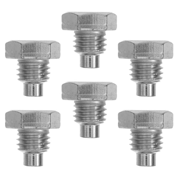 Luxshiny 6Pcs Replacement Floor Jack Parts Plated Silver Metal Screws for Heavy Machinery Maintenance