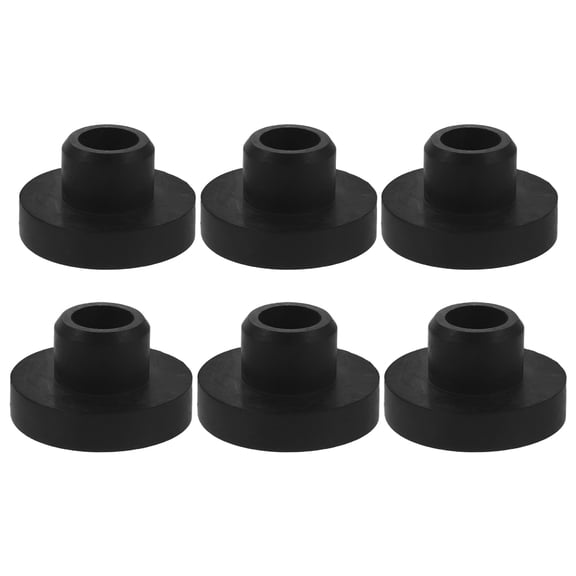 Luxshiny 6Pcs Fuel Tank Shut Off Cap Black Rubber with High Temperature Resistance for Lawn Mower
