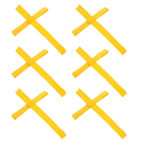 Luxshiny 6Pcs Handmade Yellow Palm Cross for Church Wall Spiritual Christian Cross Ornament