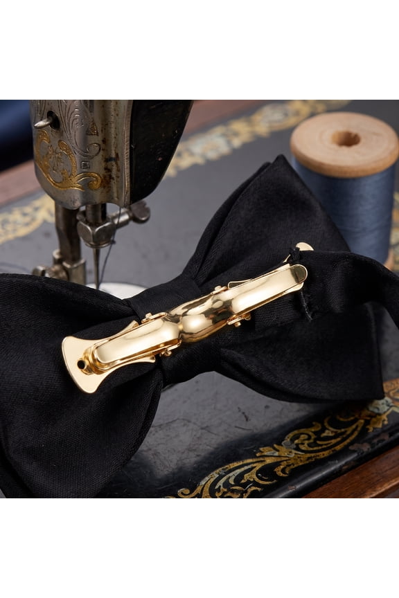 6-Pack Multi-Color Iron Bow Tie Clips for Crafts, Professional Apparel, and Stylish Accessory Enhancements