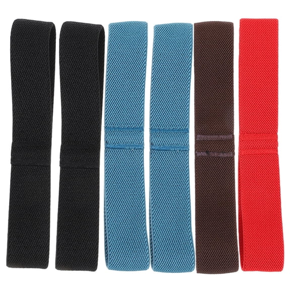 Luxshiny Elastic Bento Box Bands, Assorted Colors, Premium Nylon, High Elasticity, 6Pcs