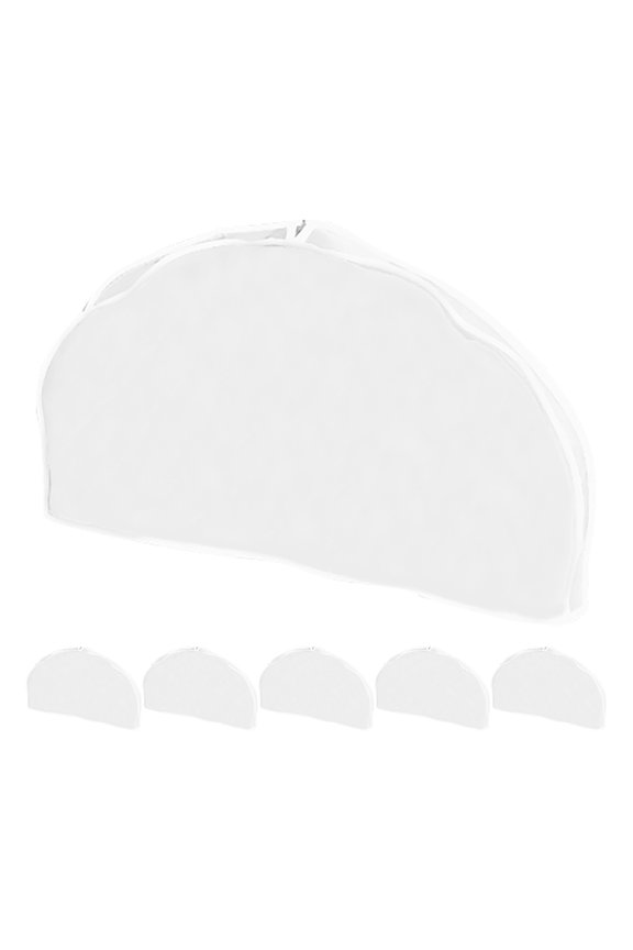 6-Pack Protective Shoulder Covers for Clothes Hanging Storage, Keeps Garments Clean, Wrinkle-Free and Dust-Protected