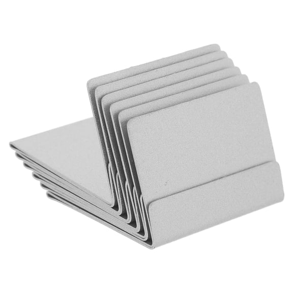 Luxshiny 6-Pack Stainless Steel Business Card Holder Metal Desktop Stand Organizer for Office and Home Use