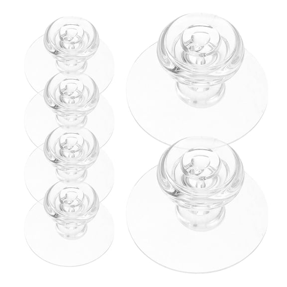 Luxshiny 6-Pack Transparent Strong Adhesive Hooks for Hanging Coats, Ideal for Renters and Homeowners, and Easy to Use