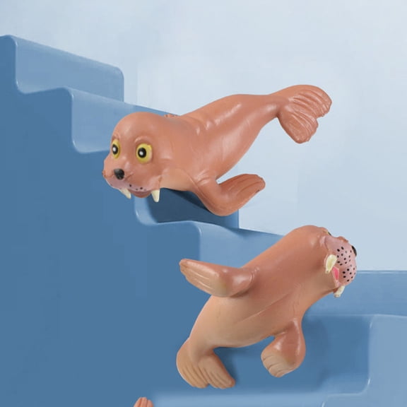 Luxshiny 6Pcs Vivid Marine Creature Models Assorted Color Simulation Animal Figurines