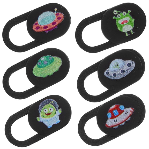 Luxshiny 6Pcs Webcam Cover Slide Laptop and Computer Camera Privacy Slider with Easy Peel Adhesive in Assorted Colors