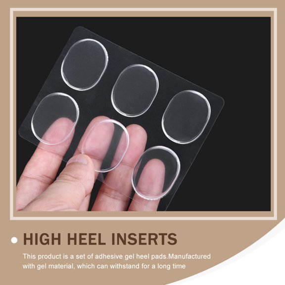 Luxshiny 6Sets High Heel Sole Pads Adhesive Transparent Cushions for Comfortable Shoes and Foot Fatigue Relief