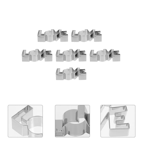 Luxshiny 6pcs Household Baking Molds with Cookie Making Tools for Families at Home