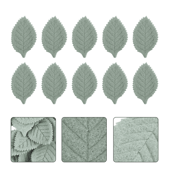Luxshiny 70-Piece Artificial Green Leaf Decorations for Crafting, Home Decor, and Projects with Fine Simulation Details