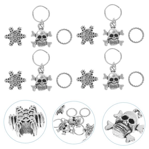 Luxshiny 70pcs Braiding Hair Pendants Hair Jewelry Zinc Alloy Decorations for Hair