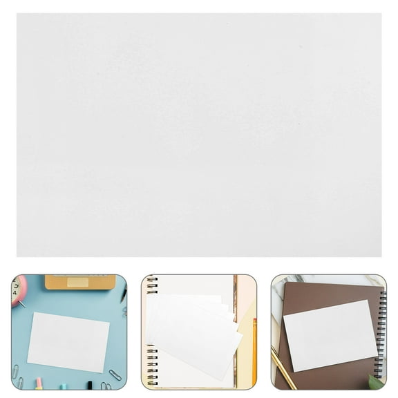Luxshiny 75-Pack White Cardstock Bookmarks, Plain Rectangular Bookmarks for Decoration and Reading Accessories