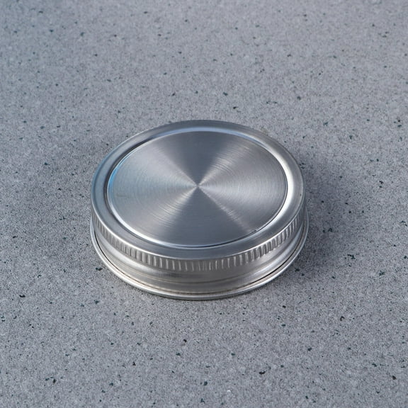 Luxshiny 7Pcs Leakproof Stainless Steel Jar Lid for Home Use with Airtight Seal for Food Storage and Fermentation