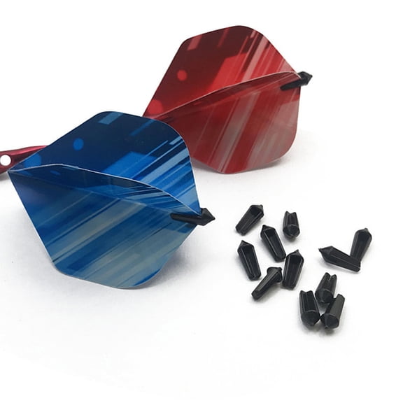 Luxshiny Dart Tail Wing Protector 80Pcs Black Pc Material Home Use Precision Throws