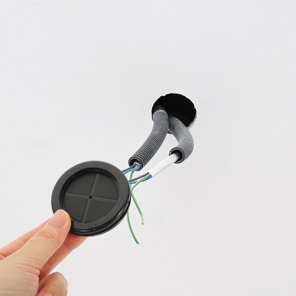 LITINKIMI 8Pcs Easy Install Rubber Grommets for Wire Protection and Hole Sealing Black