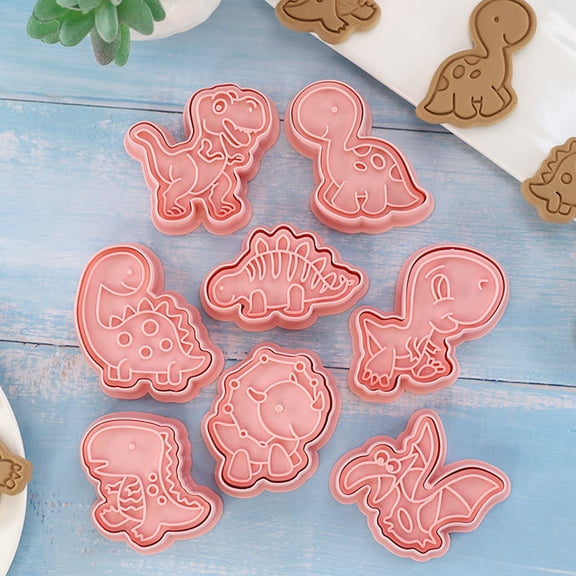 Luxshiny 8-Piece Cute Cookie Molds Set for Baking with PP Material, Perfect Gift for Friends and Family