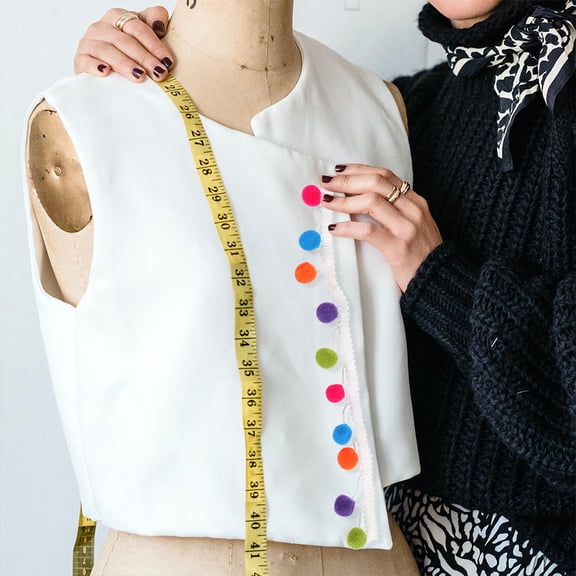 Luxshiny 8Pcs Fringe Trim Ribbon for DIY Clothing Accessories Assorted Color Polyester Comfortable Material