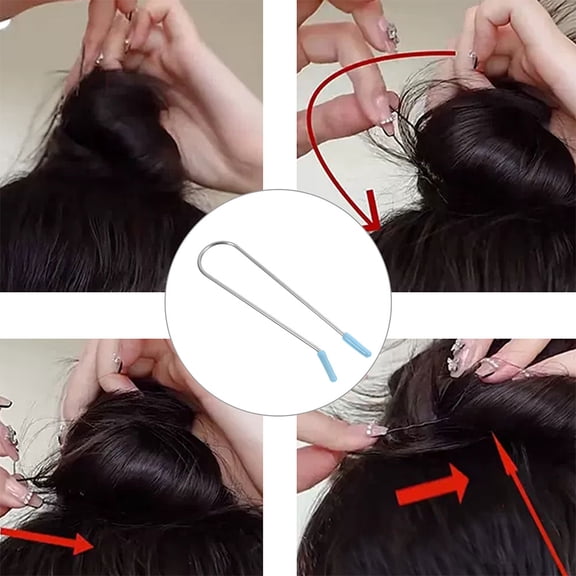 Luxshiny 8Pcs Hot Roller Clamp Clips Sky Blue Replacement Pins for Hair Curlers Compact and Reliable