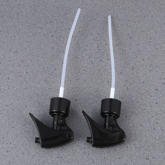 Luxshiny Heavy Duty Black Trigger Spray Nozzles for Reusable Glass Bottles, Replacement Sprayers for Cleaning and Gardening