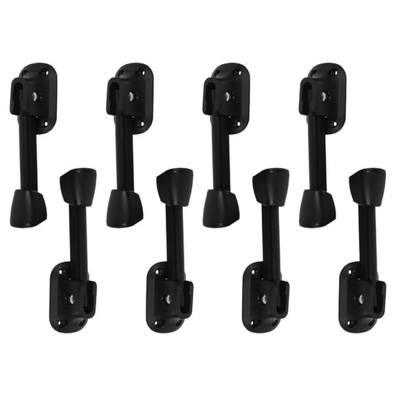 Luxshiny 8Pcs Heavy Duty Desk Legs Black Metal Folding Table Hardware For Modern Dining Table
