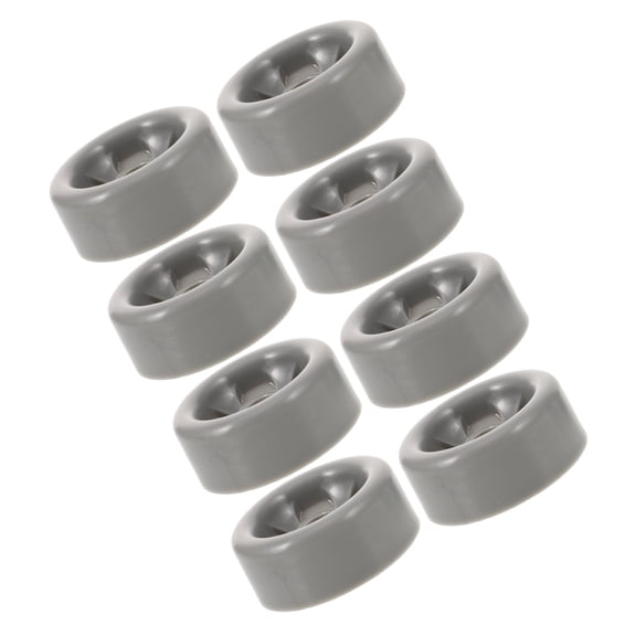 Luxshiny 8Pcs Dryer Bearing Pulley Dark Grey Plastic Wheel for Energy Efficient Dryer Performance