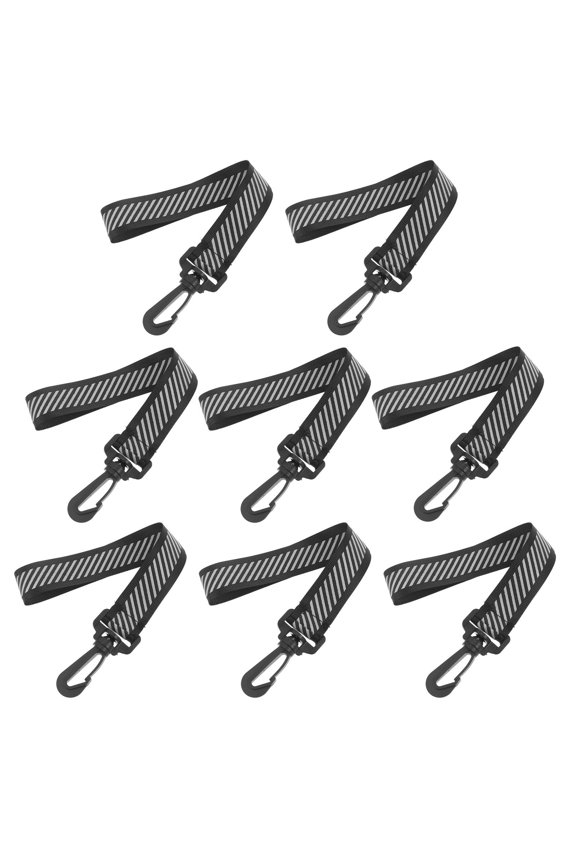 8Pcs Multi Use Reflective Keychain Tags for Backpack Running Night