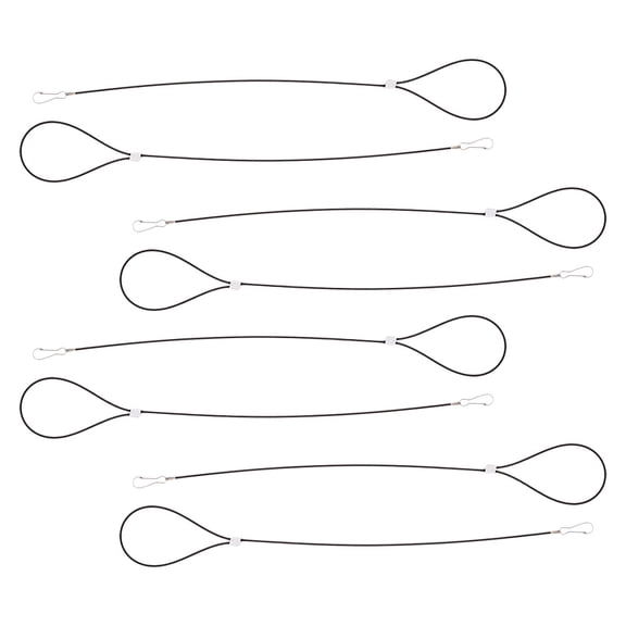 Luxshiny 8Pcs Stainless Steel Gate Latch Cable Pull Adjustable Heavy Duty Pull Cord for Garden Gate